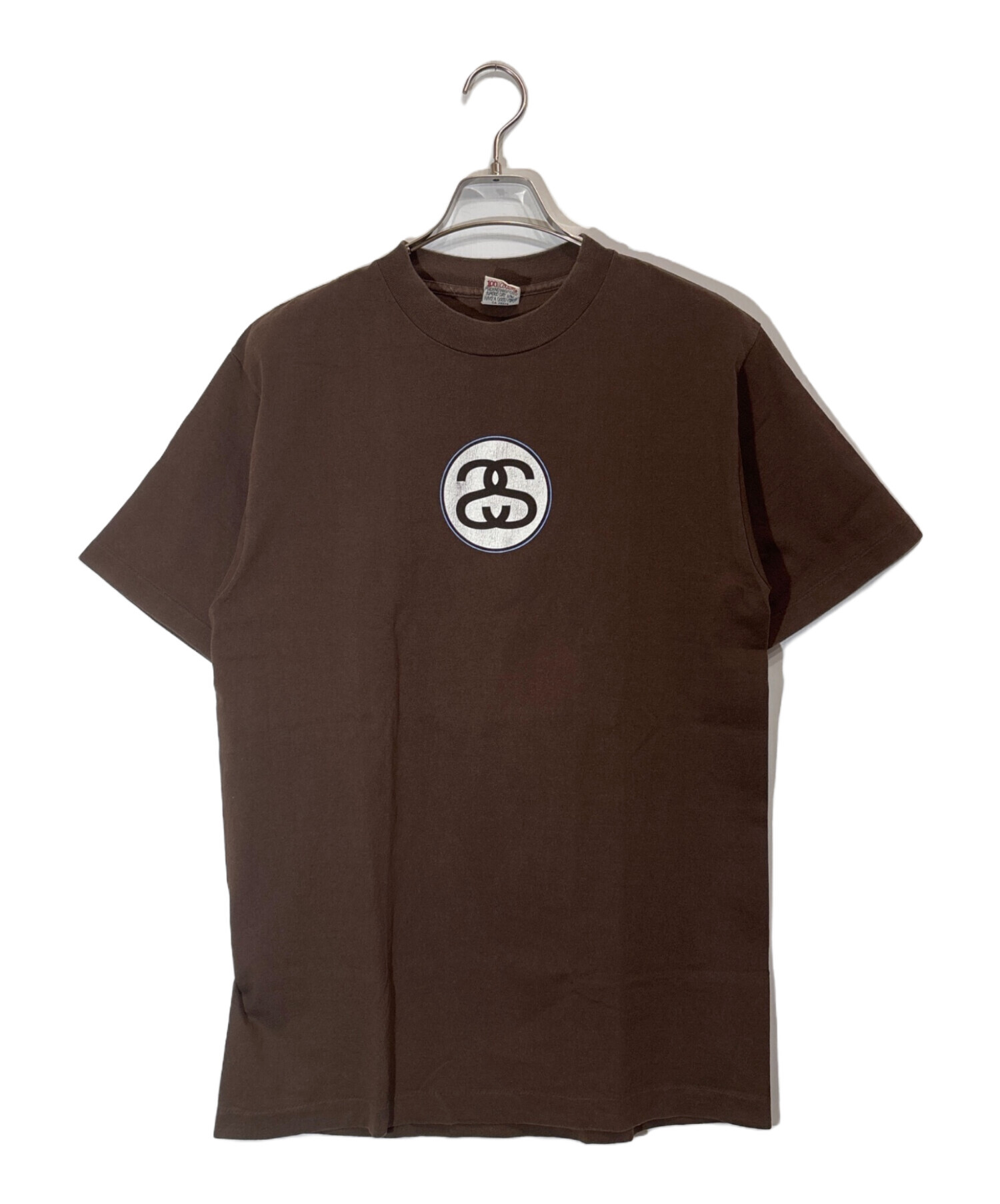 中古・古着通販】stussy (ステューシー) ロゴプリントTシャツ ブラウン 