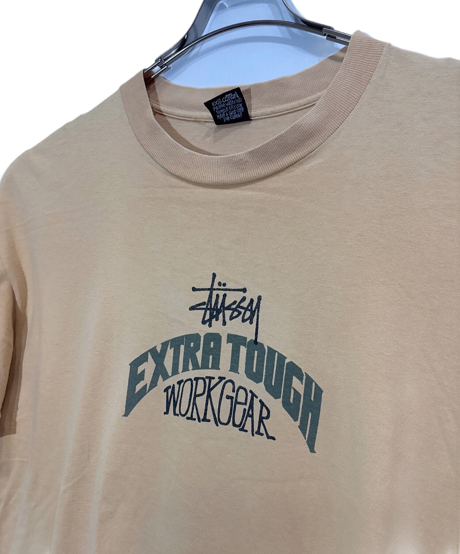 中古・古着通販】stussy (ステューシー) 3段プリントTシャツ イエロー