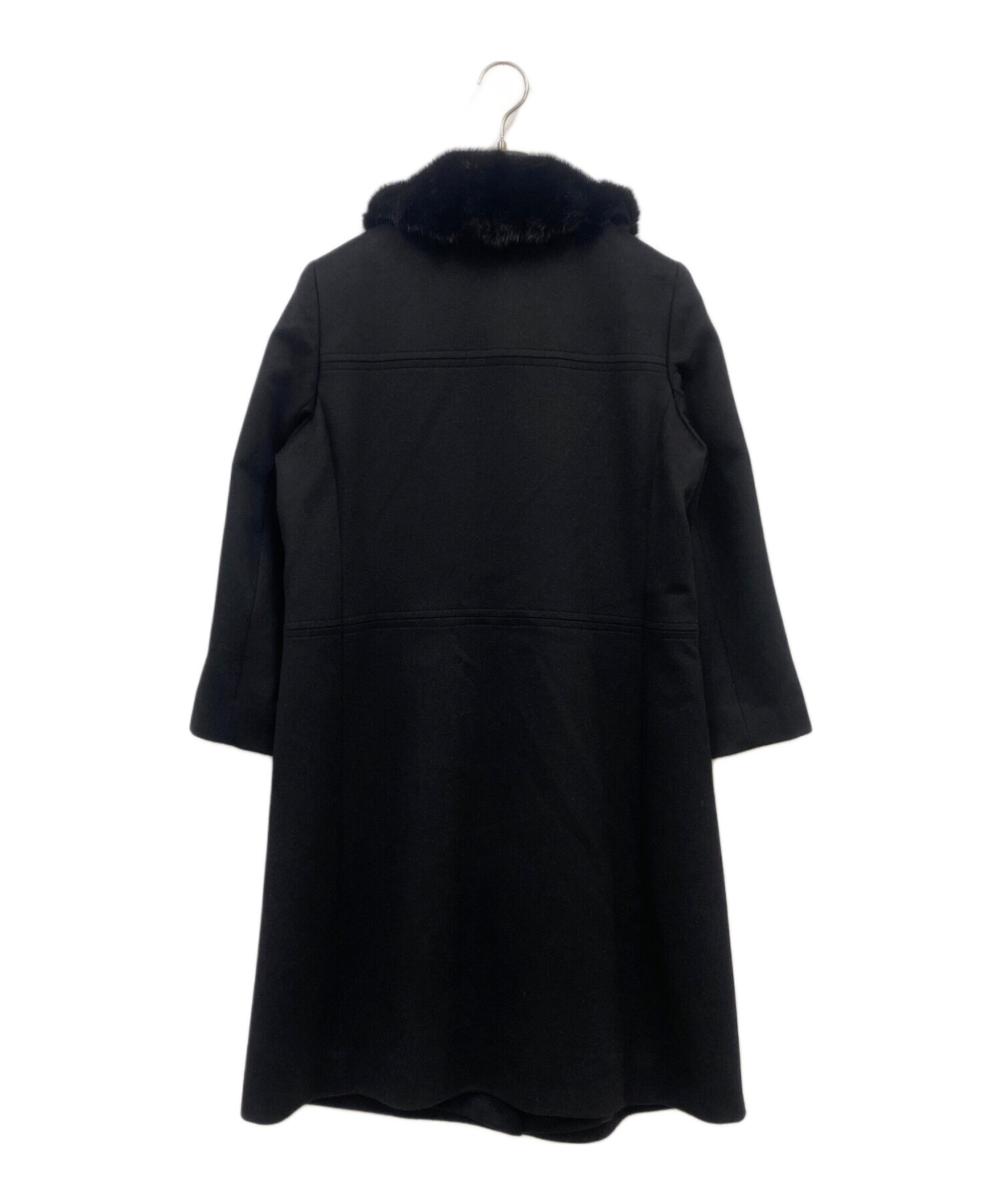 中古・古着通販】LEILIAN (レリアン) ミンクファー付きカシミヤコート 