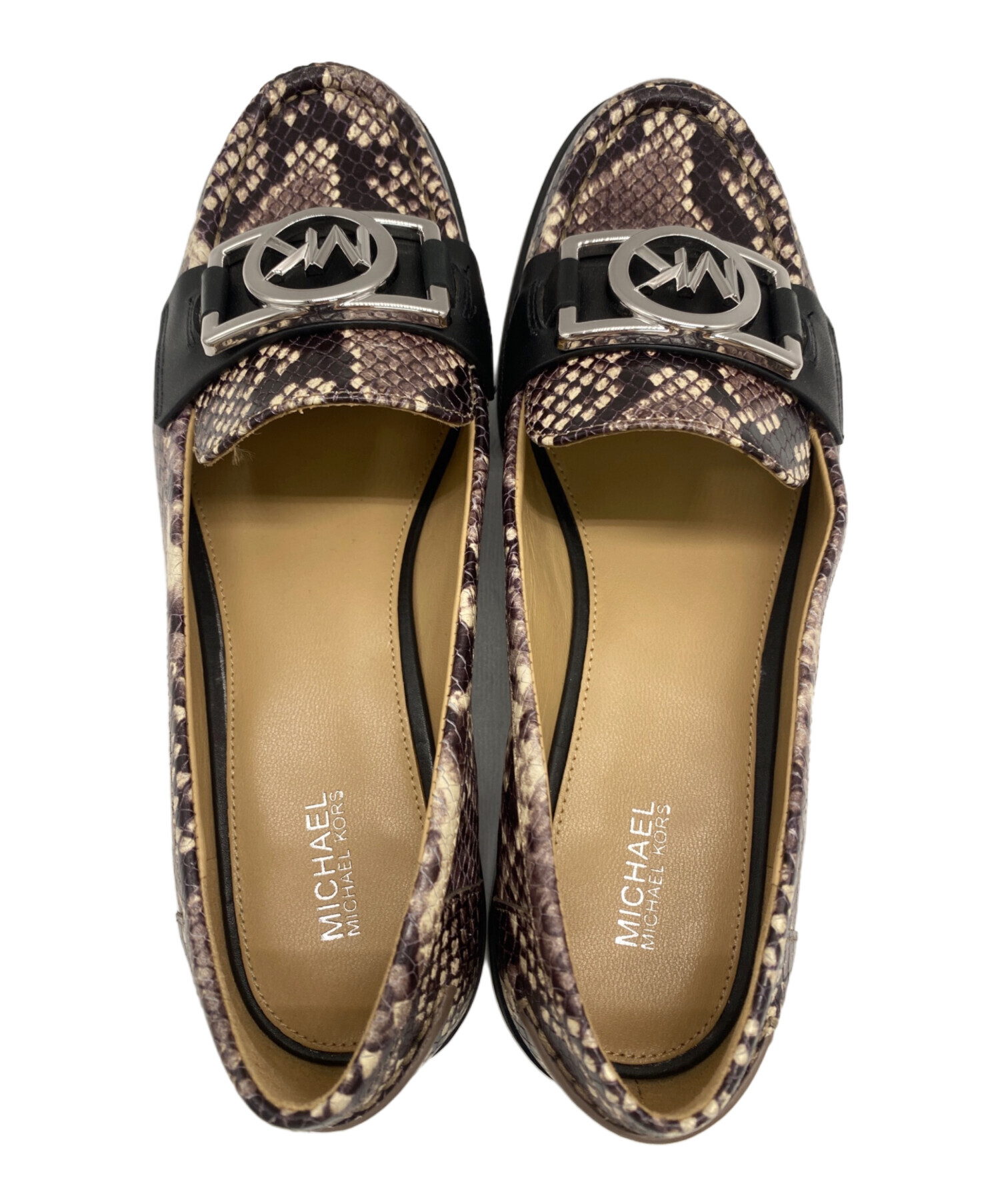 中古・古着通販】MICHAEL KORS (マイケルコース) パイソンローファー 