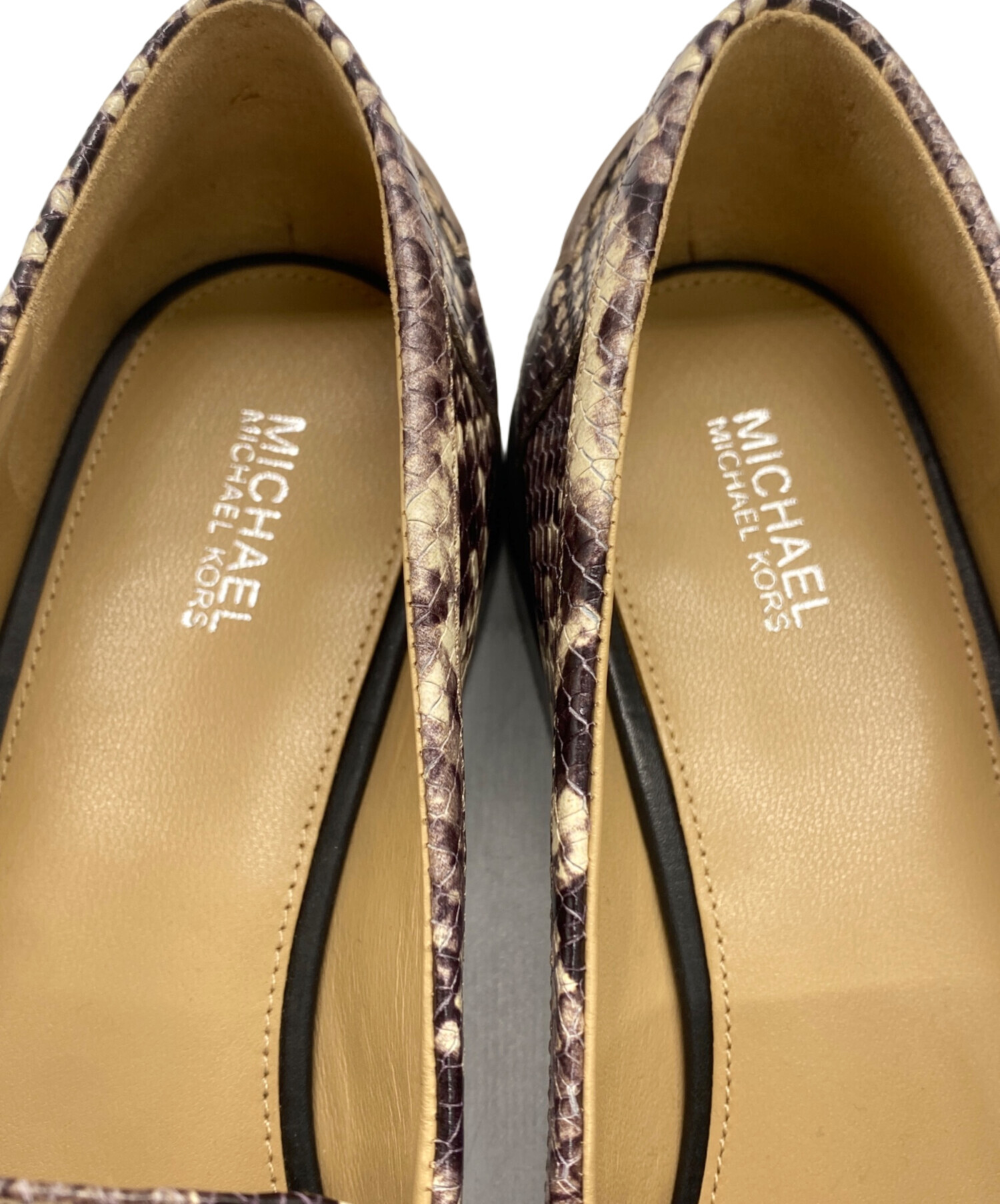 中古・古着通販】MICHAEL KORS (マイケルコース) パイソンローファー 