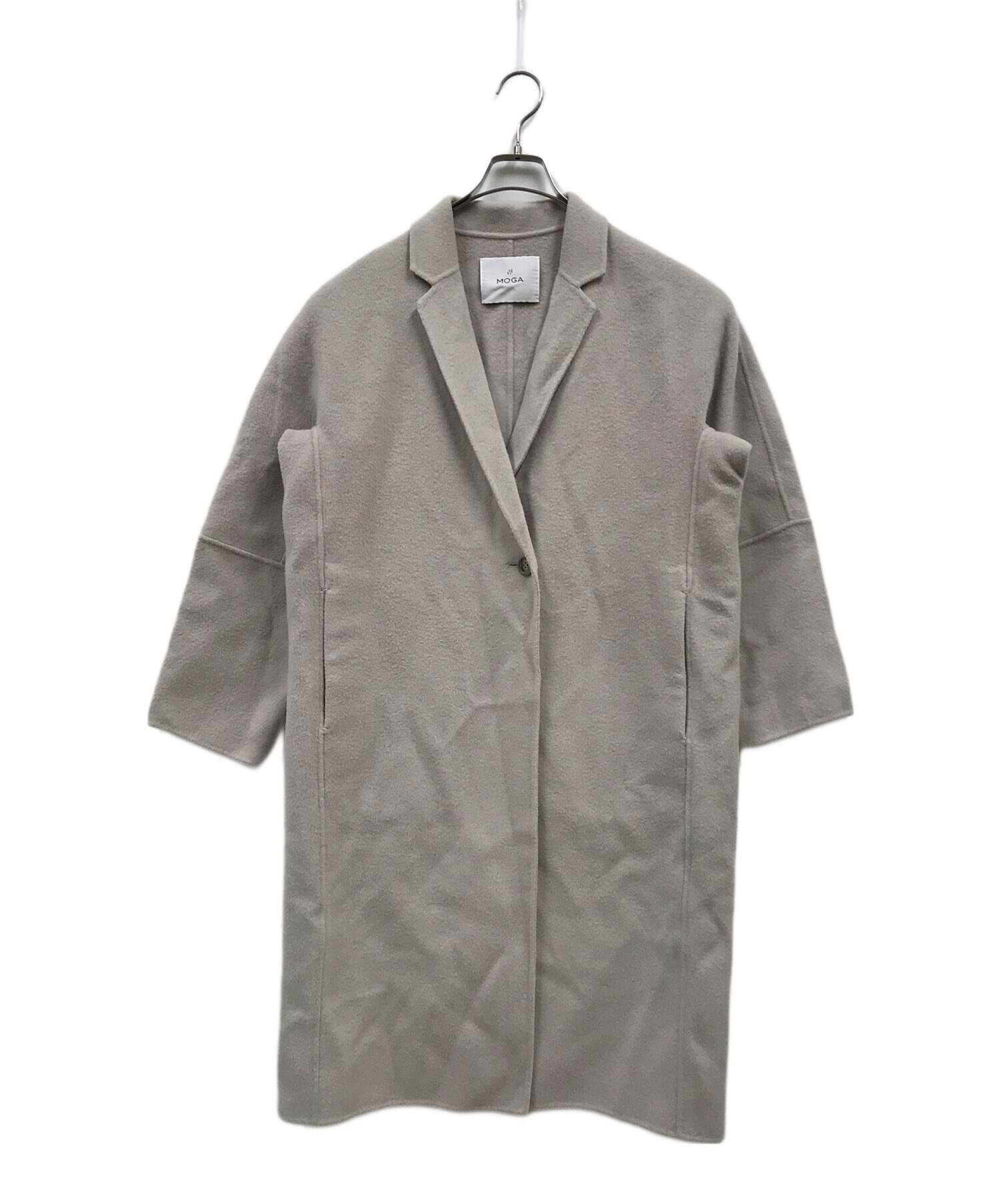 MOGA ネイビーコート サイズ2 MOGA ネイビーコート サイズ2 Lサイズ】メルトンリバースタンドカラー