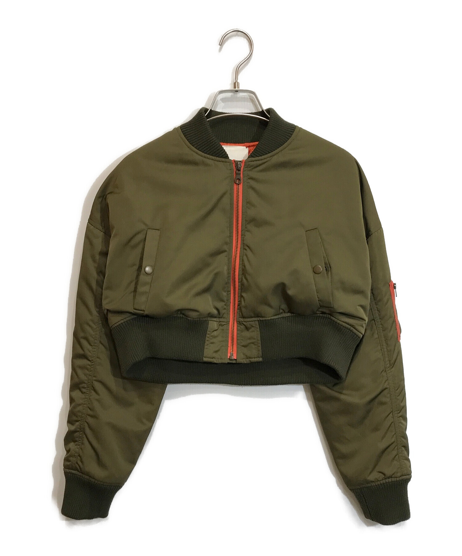 中古・古着通販】&ELLECY (アンドエルシー) ショートブルゾン カーキ 