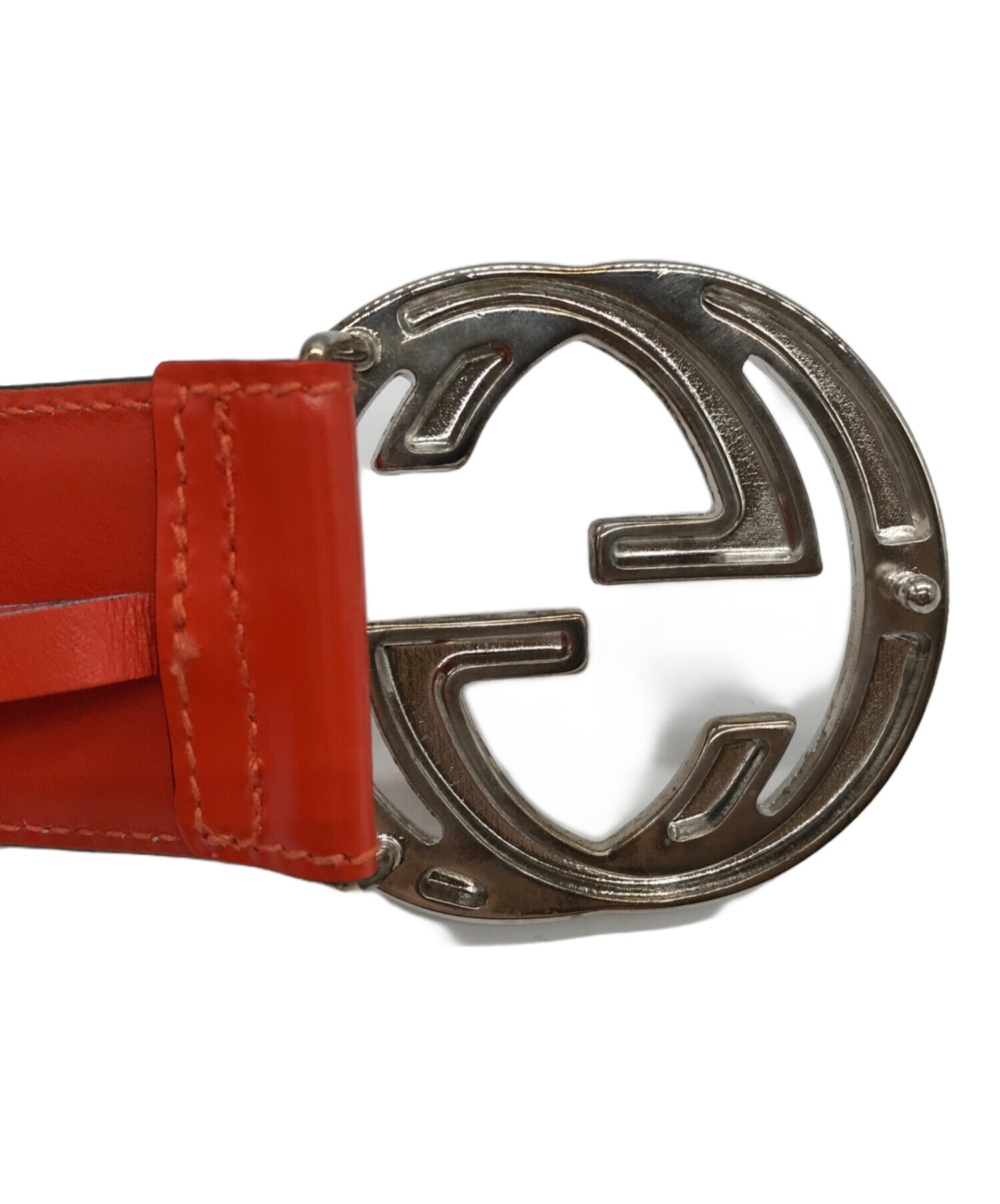 中古・古着通販】GUCCI (グッチ) GGバックルエナメルベルト/037・194