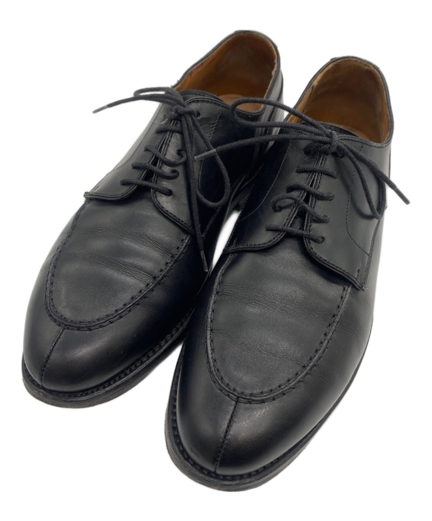 中古品 美品 Berwick Uチップ シボ革 黒 UK6.5 バーウィック 中古品 美品 Berwick Uチップ シボ革 黒 UK6.5 バーウィック