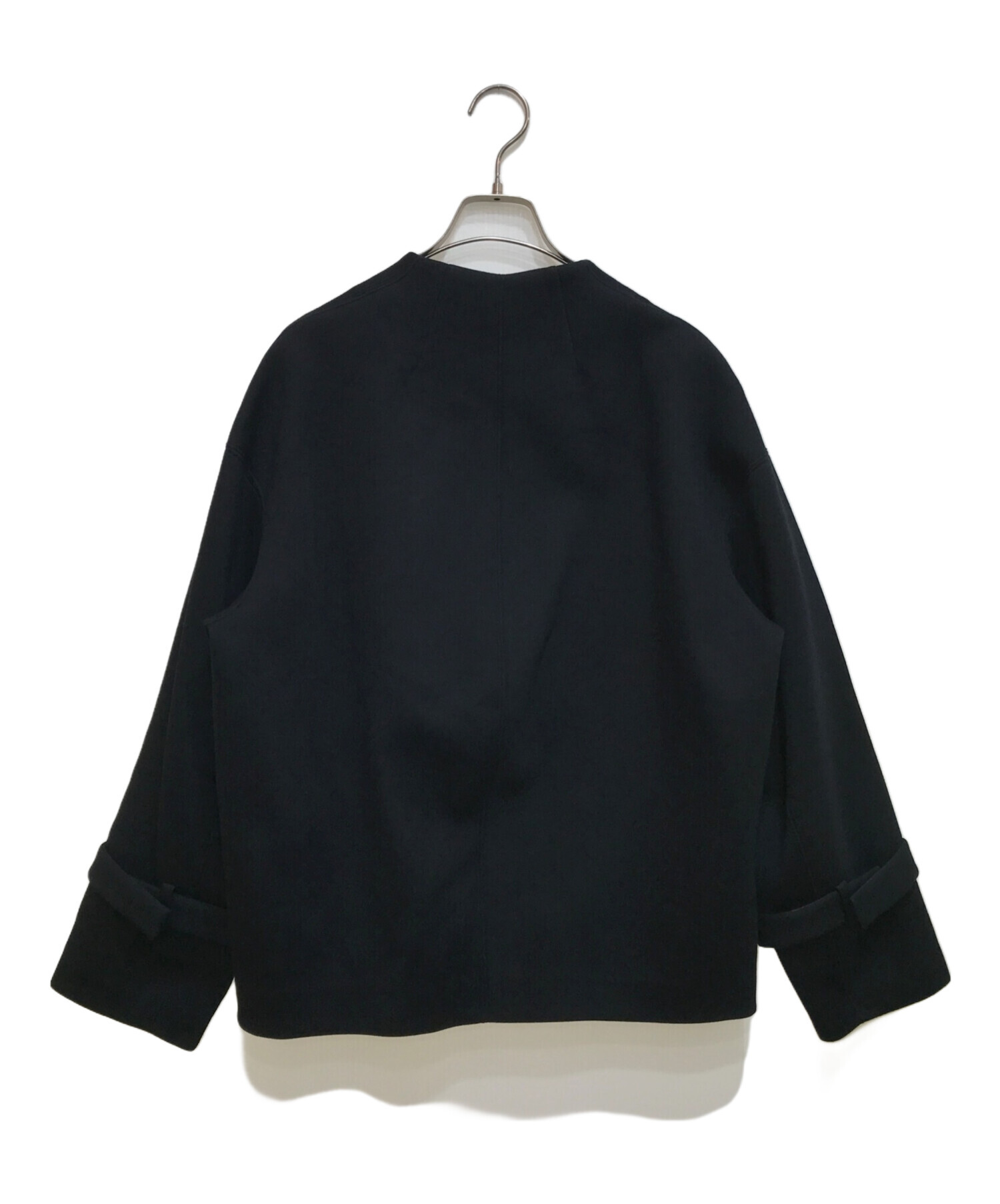 CYCLAS ノーカラーブルゾン ネイビー 36 シクラス cyclas ネイビー