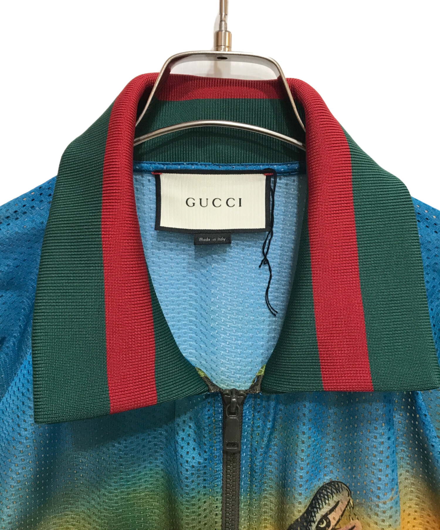 中古・古着通販】GUCCI (グッチ) スネークプリントメッシュ ジャケット