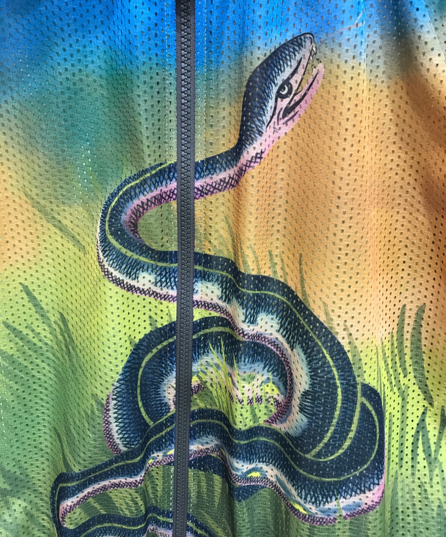 中古・古着通販】GUCCI (グッチ) スネークプリントメッシュ ジャケット