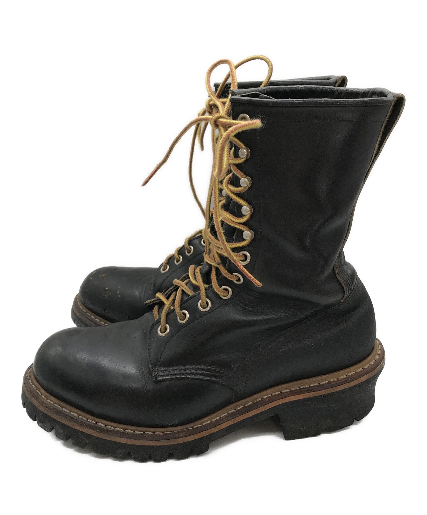 中古・古着通販】RED WING (レッドウィング) ロガーブーツ/赤羽刺繍