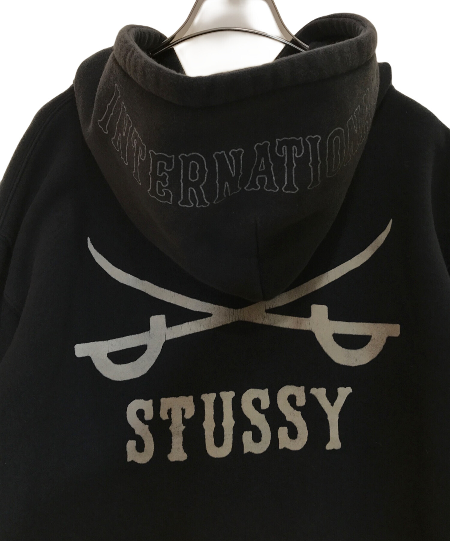 中古・古着通販】stussy (ステューシー) 00'sジップパーカー ブラック