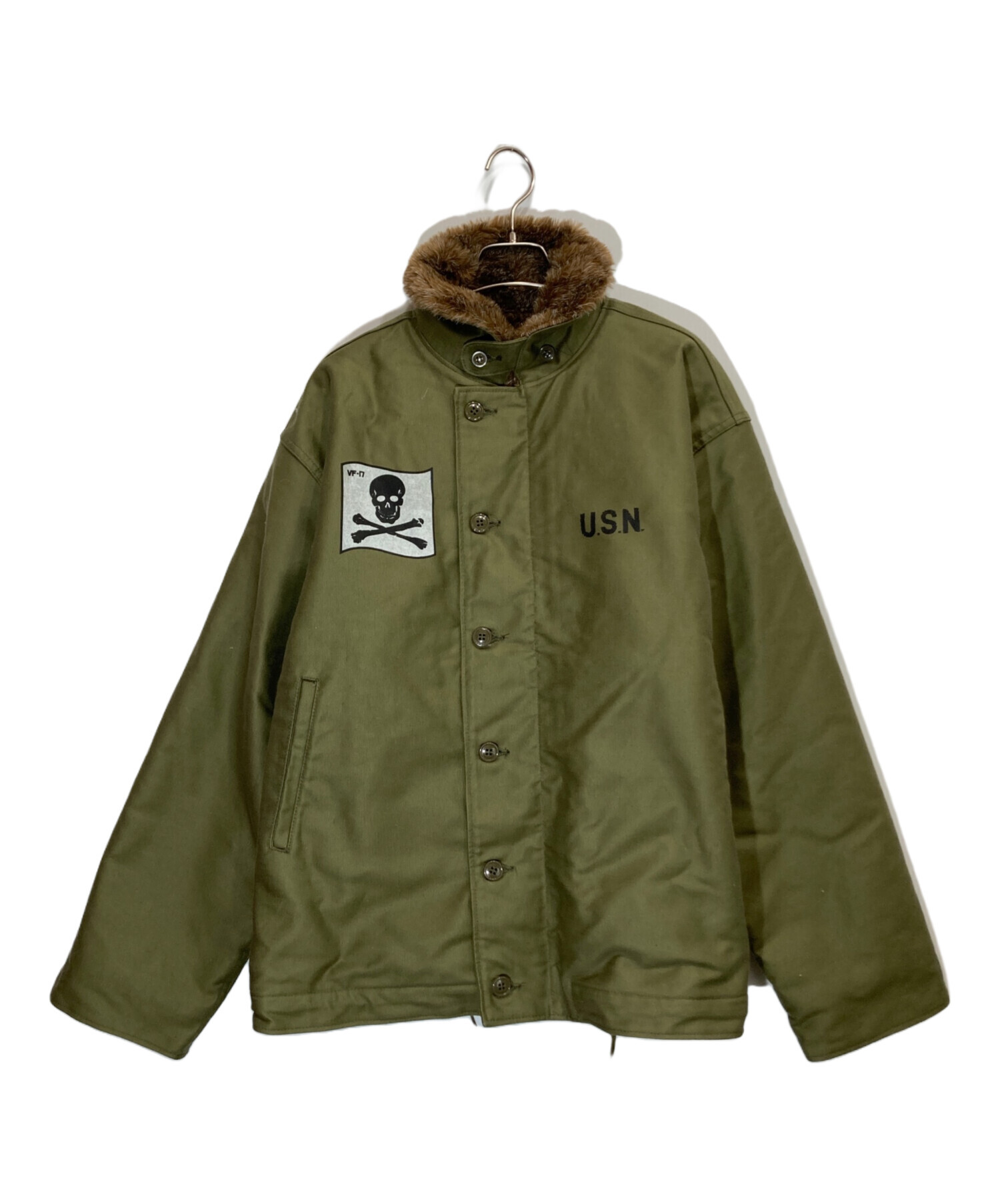 中古・古着通販】HOUSTON (ヒューストン) プリントN-1デッキジャケット