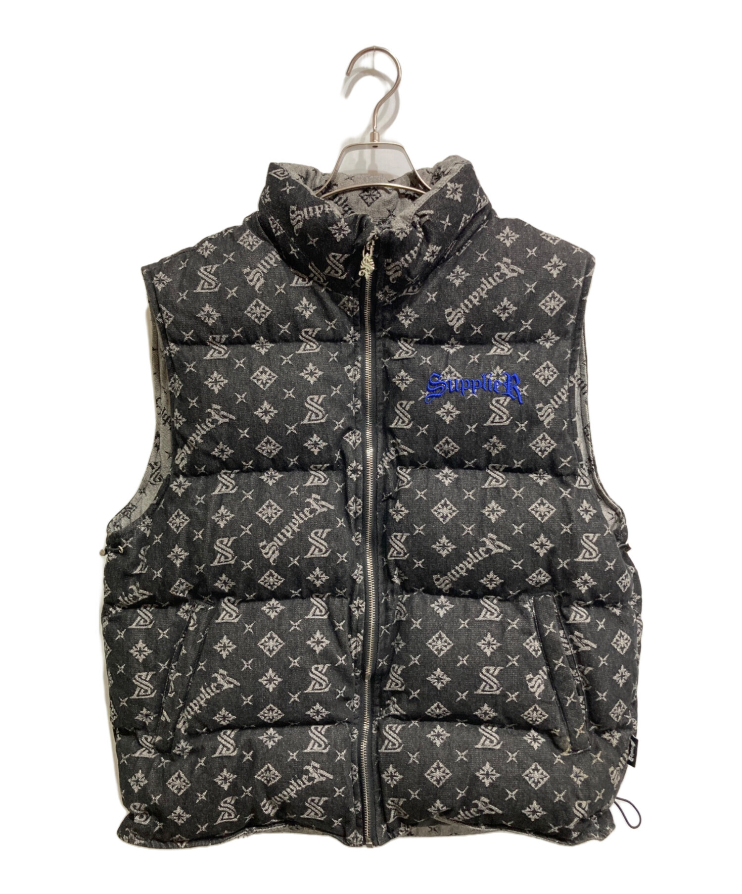中古・古着通販】SUPPLIER (サプライヤー) MONOGRAM DENIM PUFFER VEST