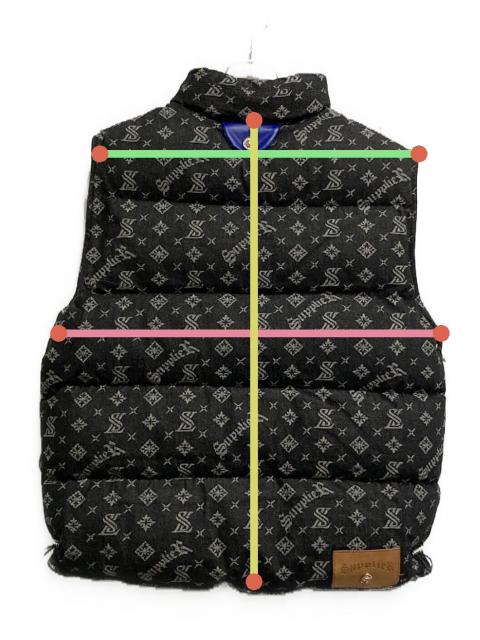 中古・古着通販】SUPPLIER (サプライヤー) MONOGRAM DENIM PUFFER VEST