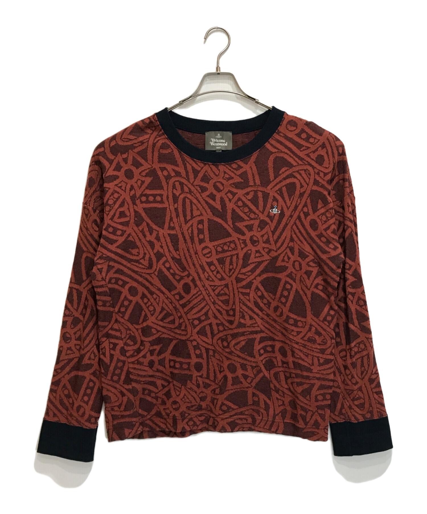 ヴィヴィアンウエストウッド・マン viviennewestwood 総柄 ニット