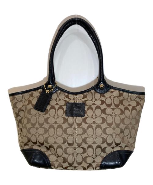 【美品】COACH コーチ シグネチャー トートバッグ 中古・古着通販】COACH (コーチ) シグネチャートートバッグ/F12369