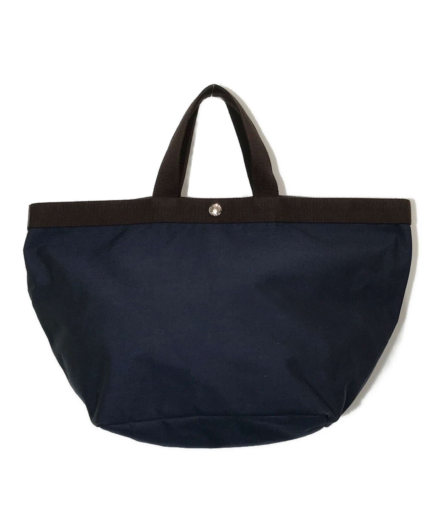 Herve Chapelier ネイビー トートバッグ