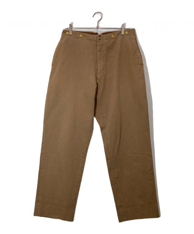 中古・古着通販】COMOLI (コモリ) 製品染 バックストラップパンツ/S03