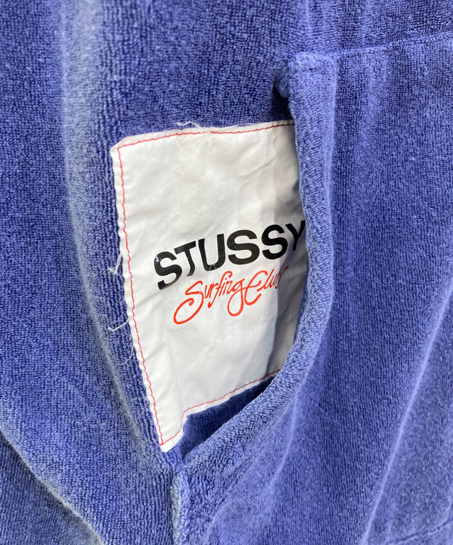 中古・古着通販】stussy (ステューシー) パイルジップパーカー ブルー 