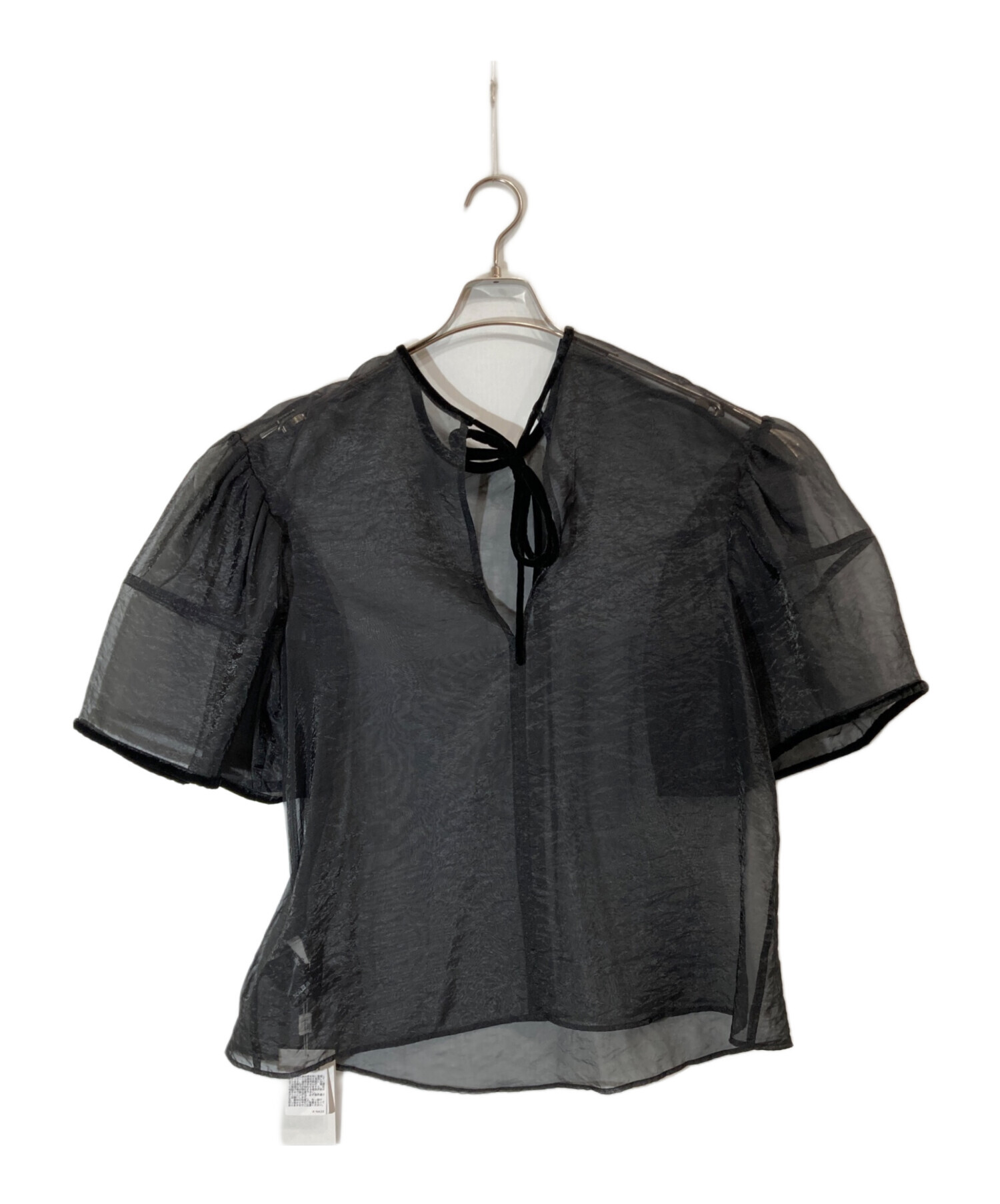 中古・古着通販】CLANE (クラネ) VELOR PIPNIG SHEER BLOUSE/17122 
