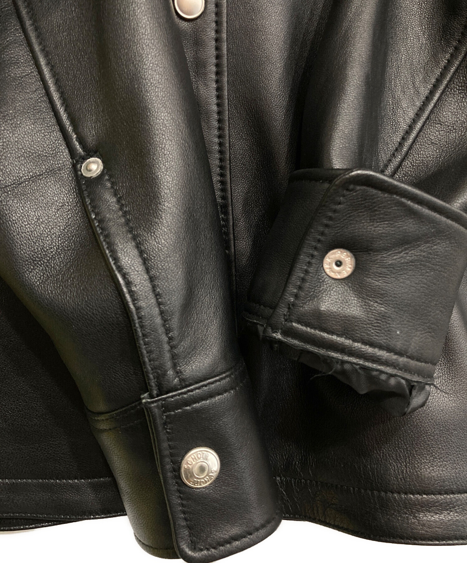 中古・古着通販】Schott (ショット) LAMB LEATHER SHIRT/3111029