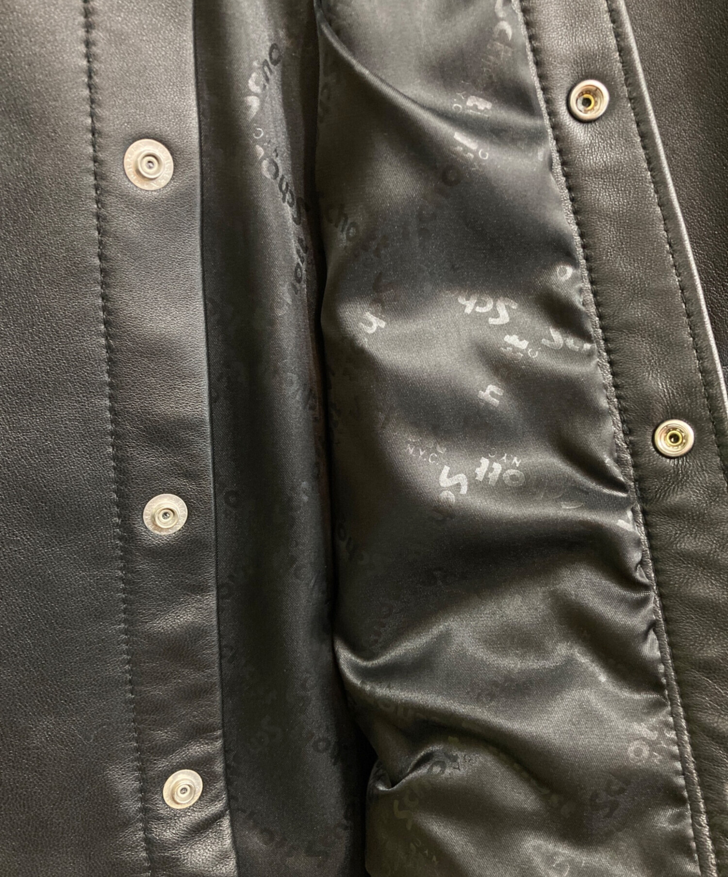 中古・古着通販】Schott (ショット) LAMB LEATHER SHIRT/3111029 