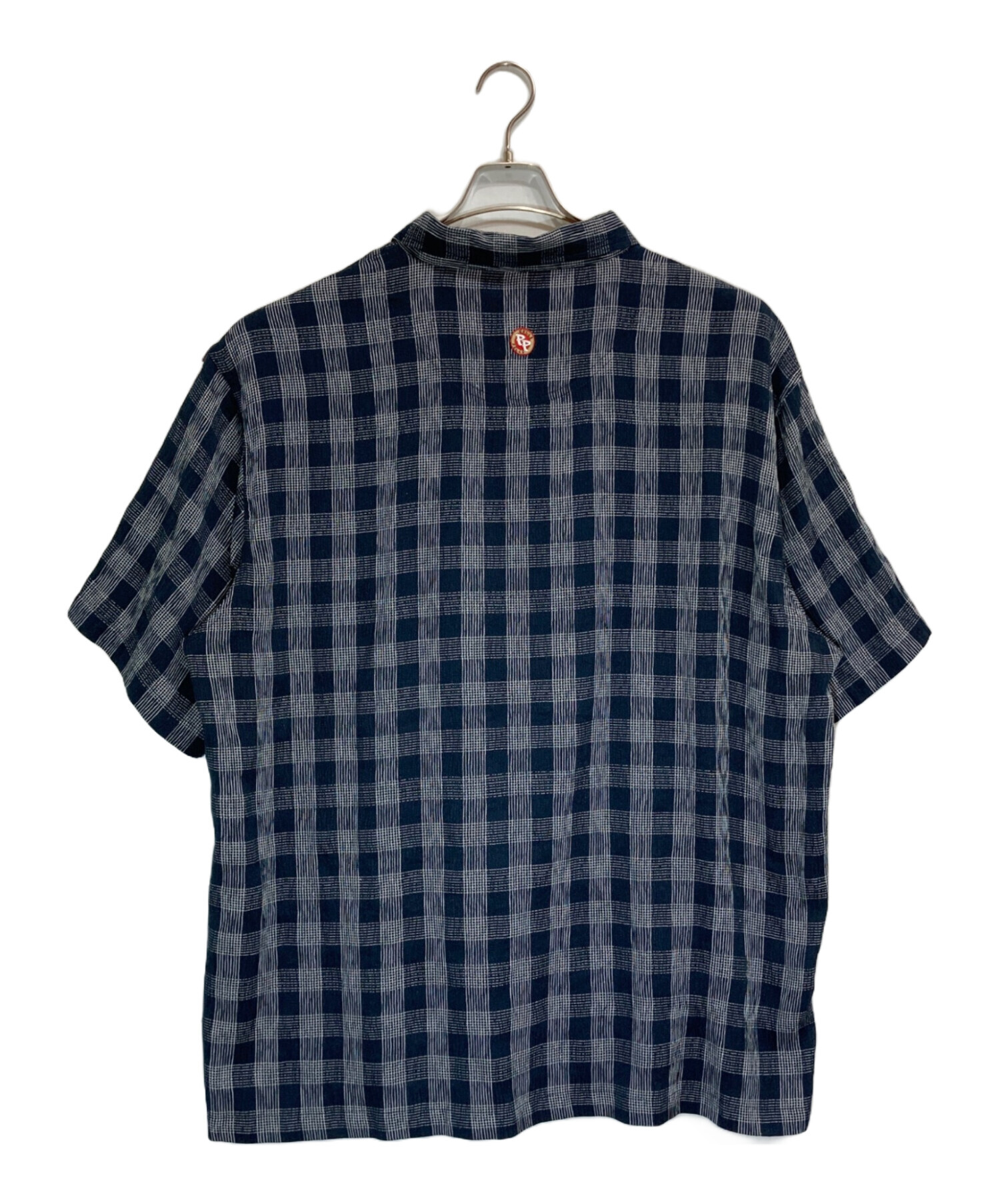 PellePelleペレペレ オーバーサイズ バイカラー デザインシャツ 中古・古着通販】pellepelle (ペレペレ) オーバーサイズチェックシャツ