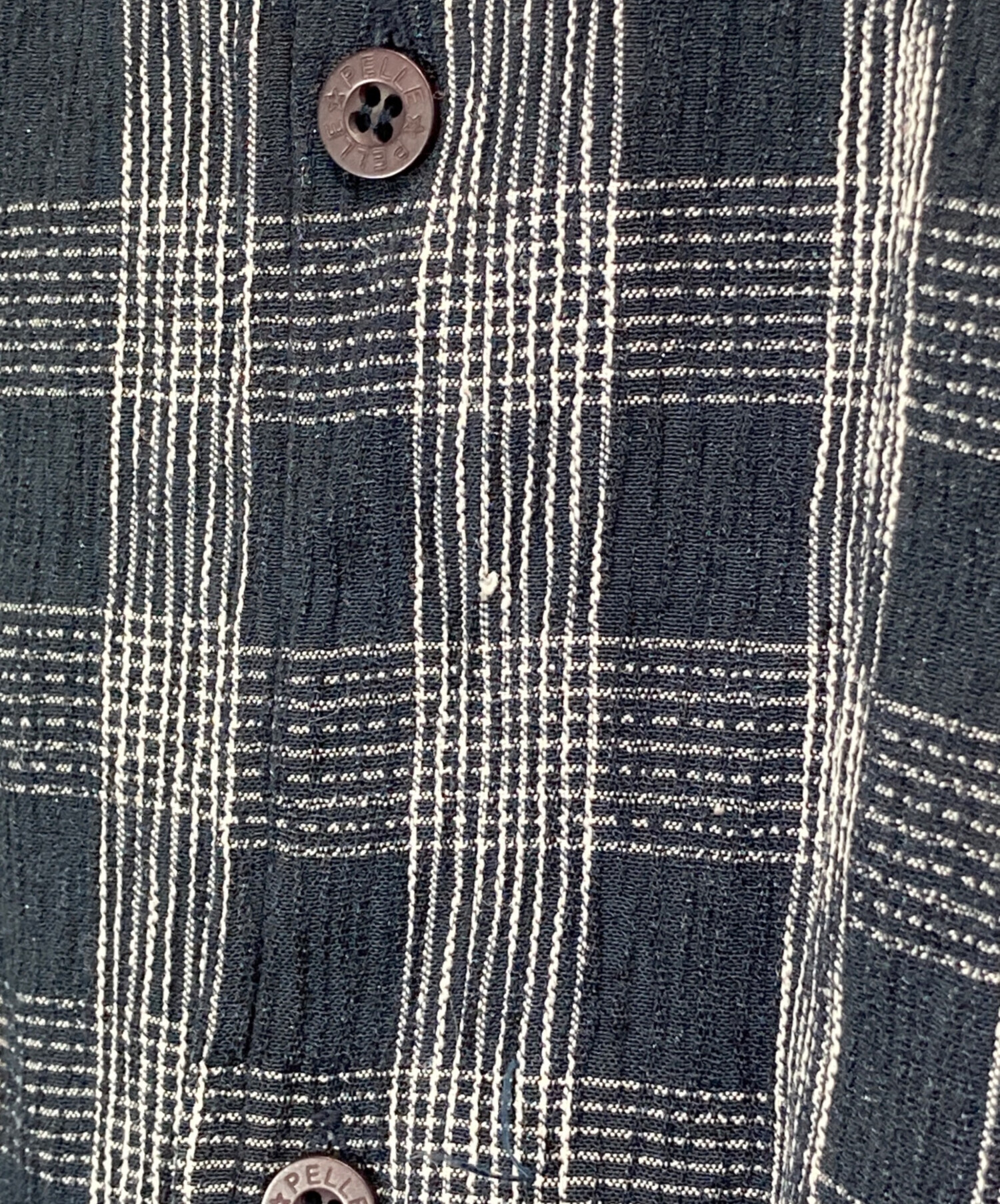 中古・古着通販】pellepelle (ペレペレ) オーバーサイズチェックシャツ