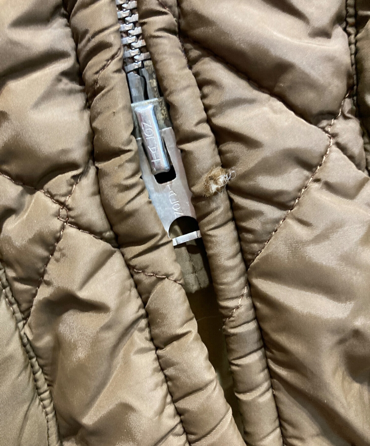 中古・古着通販】Schott (ショット) キルティングジャケット ブラウン