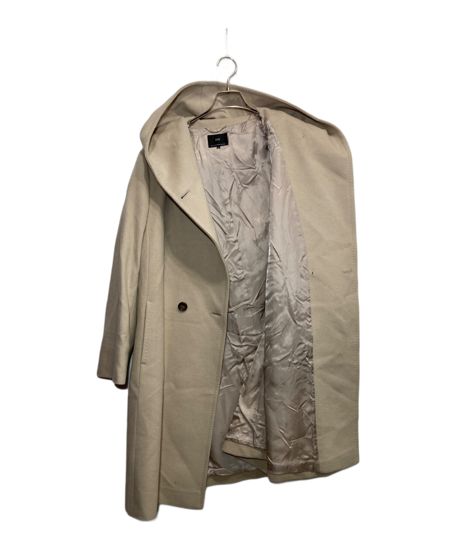 新品　23区 アンゴラビーバーフーデッドコート 32 小さい　５号　XS 楽天市場】ウールアンゴラビーバー フーデッド コート／23区 : 丸井