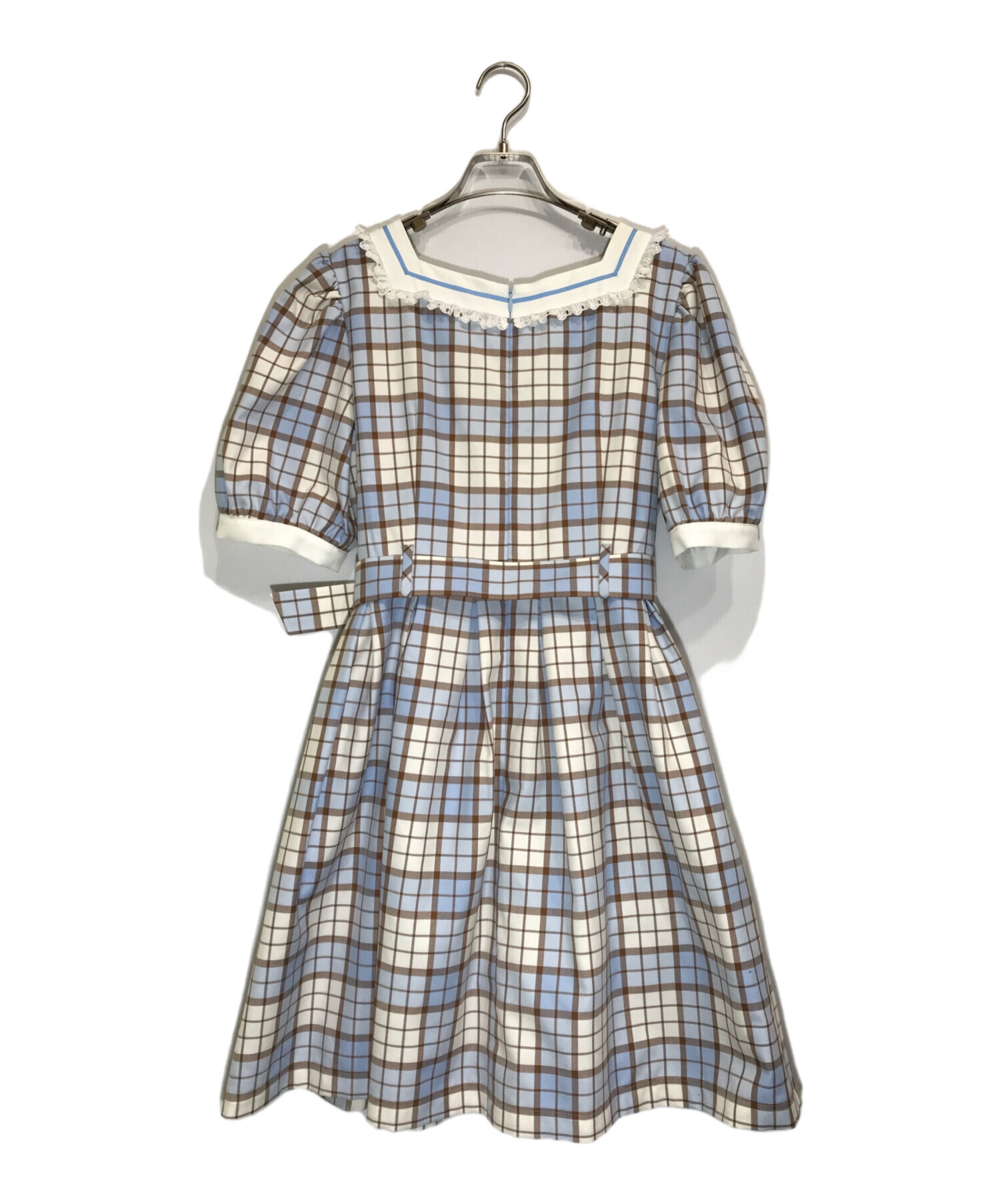 中古・古着通販】MILK (ミルク) GIRL POPS OP/GIRL POPS SK ブルー  