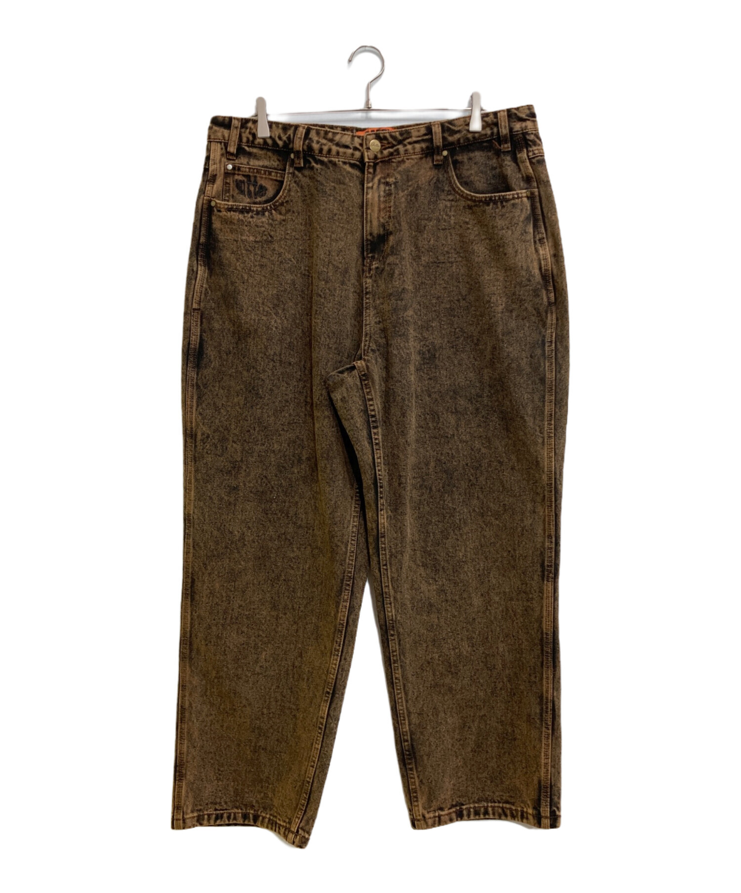 32 ブラウン Butter goods デニム バターグッズ ジーンズ Butter Goods BUTTER GOODS Wide Cut Denim Jeans Brown