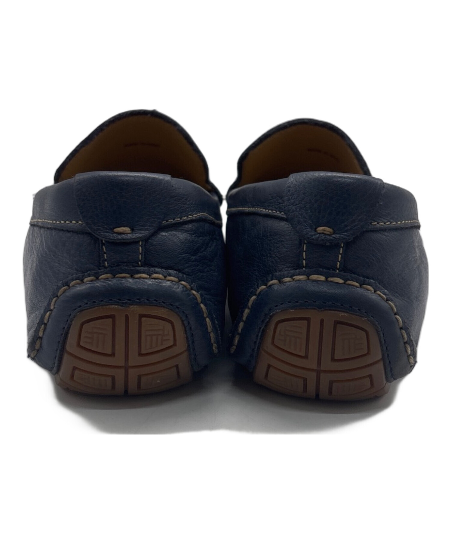 年末値下げ‼️Cole Haan モカシン 青スリッポン 中古・古着通販】COLE HAAN (コールハーン) レザースリッポン ネイビー