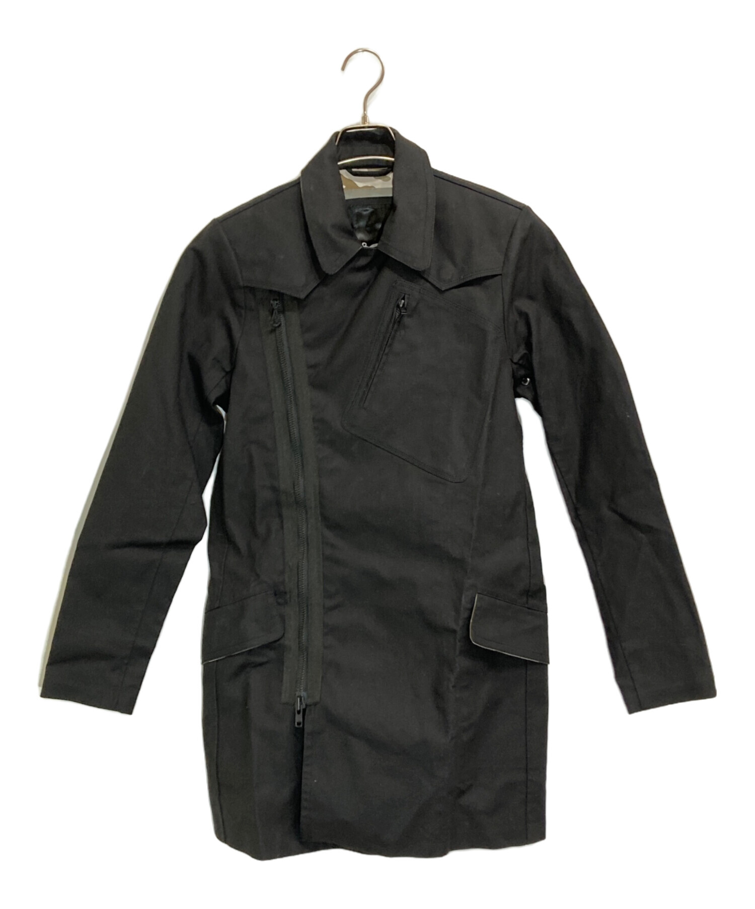 中古・古着通販】Denham (デンハム) ゴム引きコート ブラック サイズ:S 