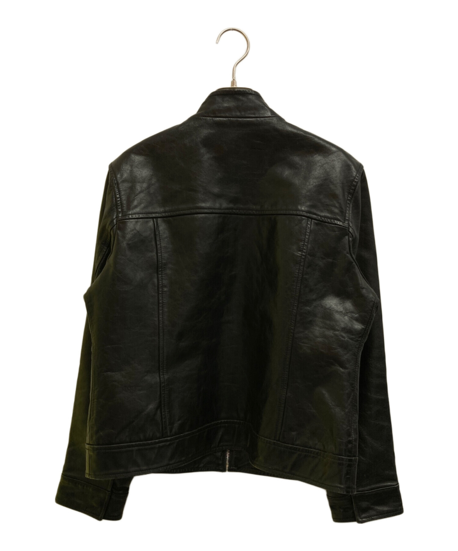 00’s OLD NAVY レザージャケット ブラック XL 中古・古着通販】OLD NAVY (オールドネイビ) レザージャケット