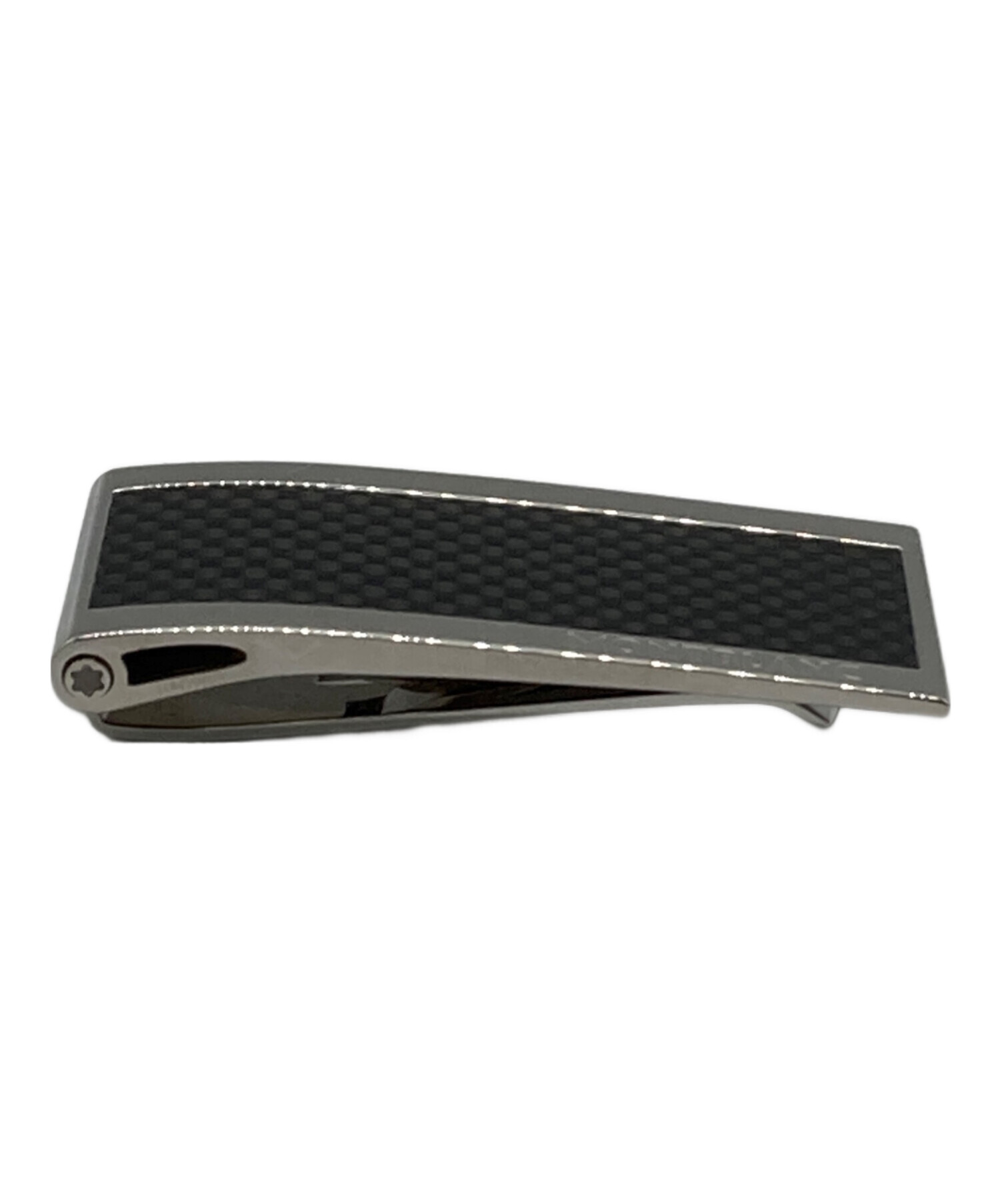 【未使用 】MONT BLANC モンブラン マネークリップ シルバー カーボン 中古・古着通販】MONTBLANC (モンブラン) メタルカーボンデザイン