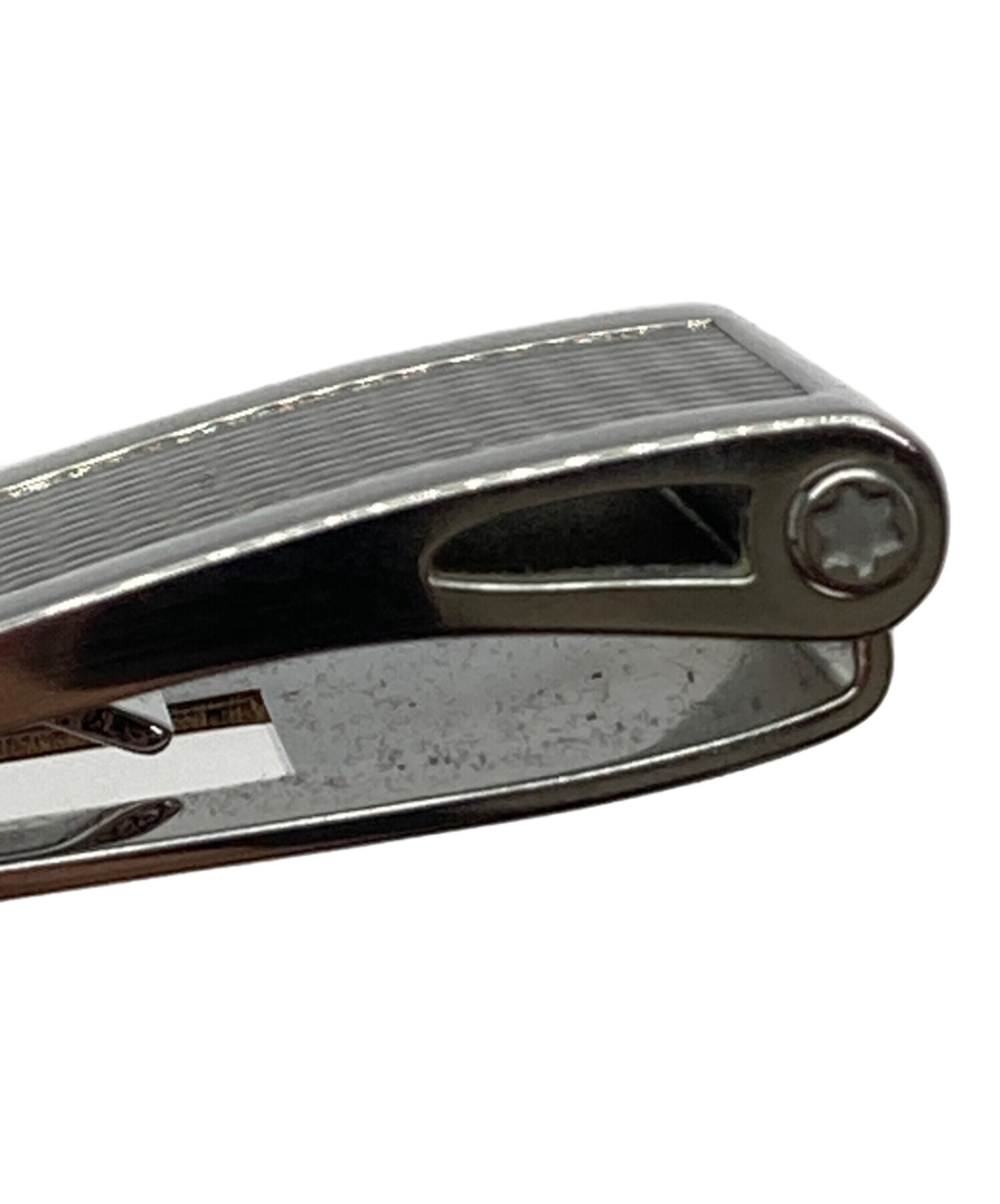 【未使用 】MONT BLANC モンブラン マネークリップ シルバー カーボン 中古・古着通販】MONTBLANC (モンブラン) メタルカーボンデザイン