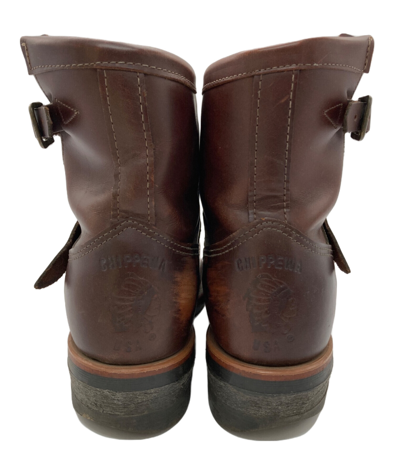 中古・古着通販】CHIPPEWA (チペワ) エンジニアブーツ ブラウン サイズ