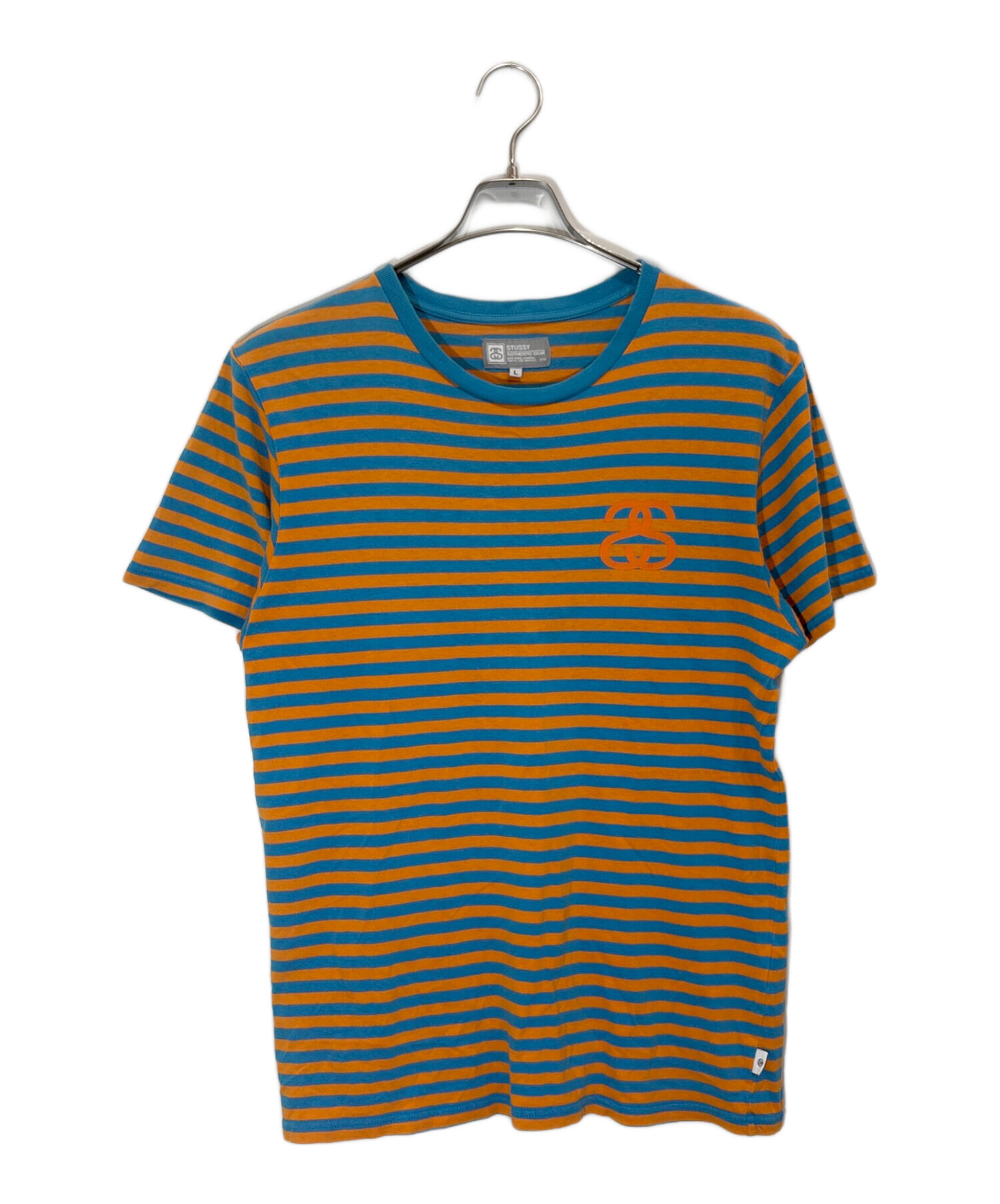 中古・古着通販】stussy (ステューシー) ボーダーTシャツ ブルー 
