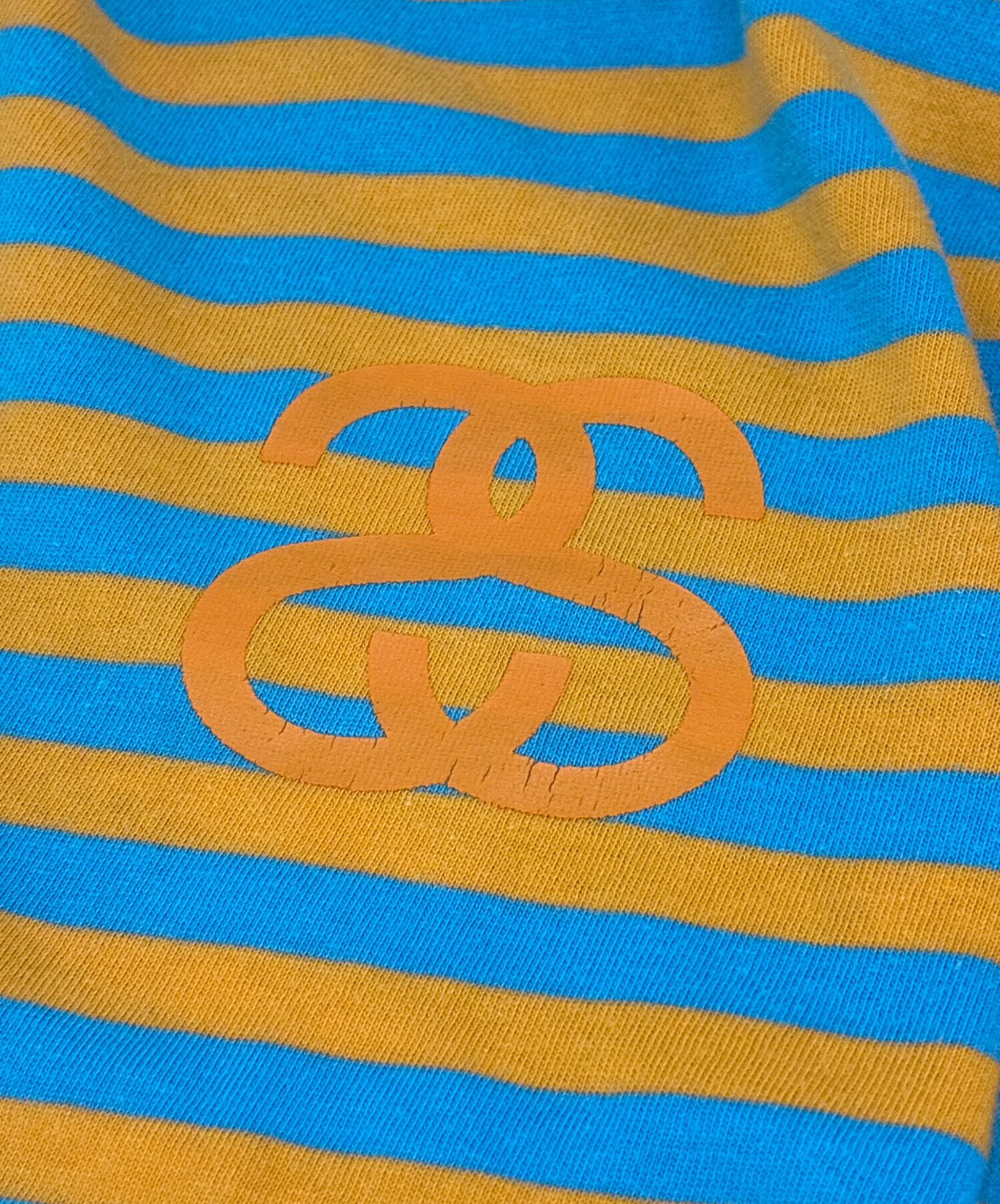 中古・古着通販】stussy (ステューシー) ボーダーTシャツ ブルー 