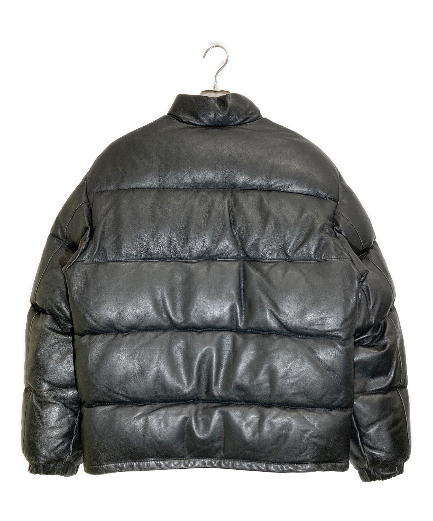 ショット ラムレザー ダウンジャケット 38 ブラック SCHOTT /L10
