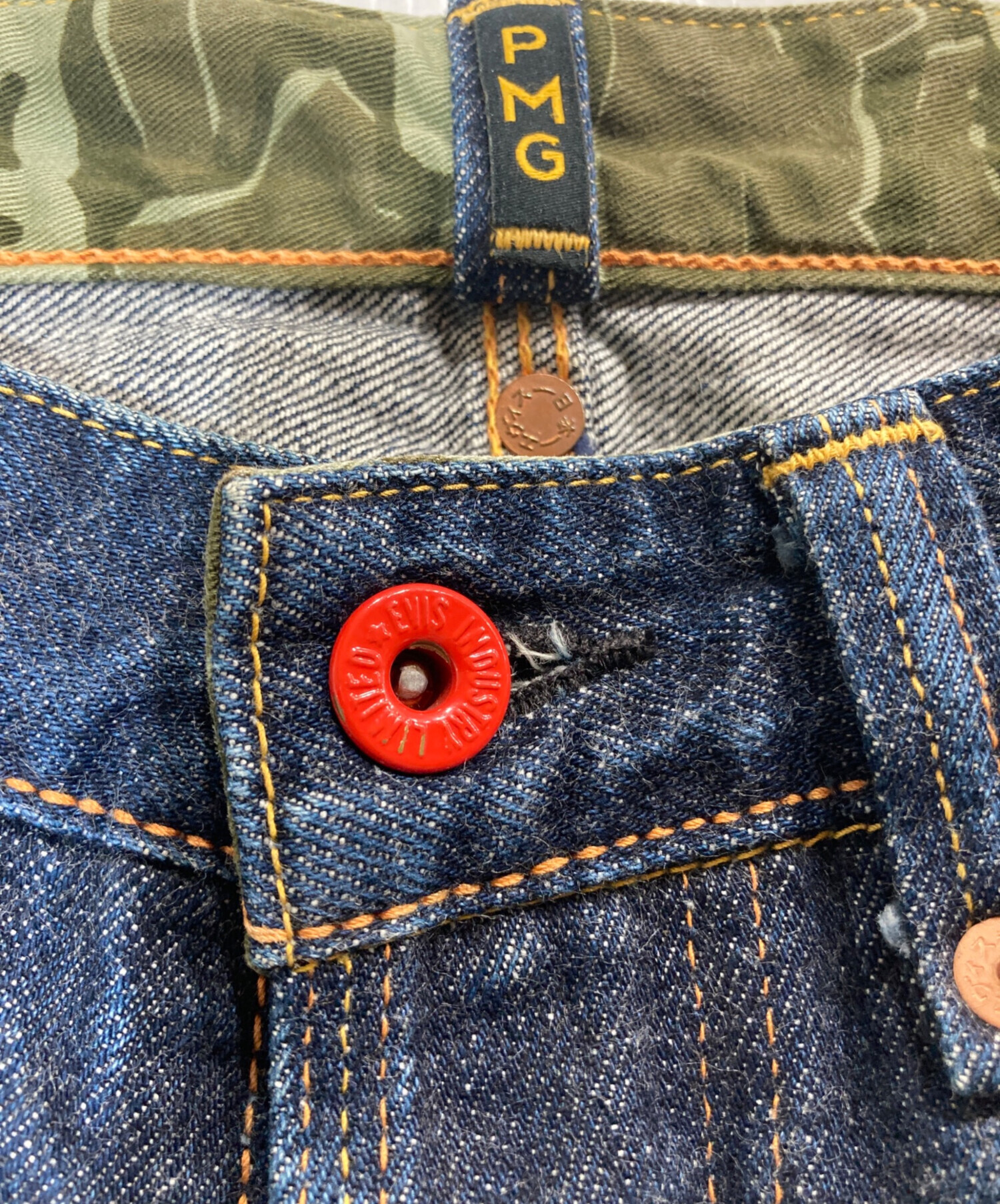 中古・古着通販】EVISU (エヴィス) PMGデニムパンツ インディゴ サイズ 