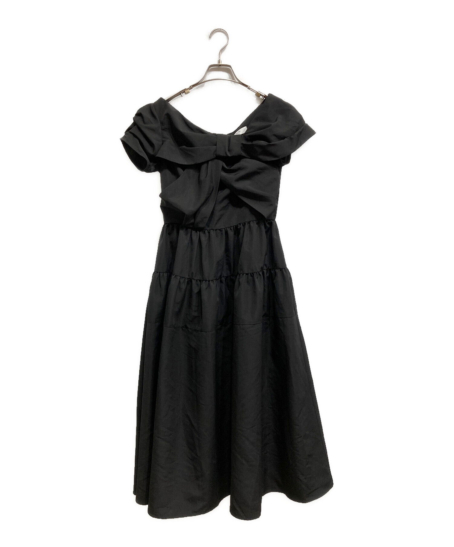 Herlipto Twisted Ribbon Tiered Dress S New Color] Riviera Bow