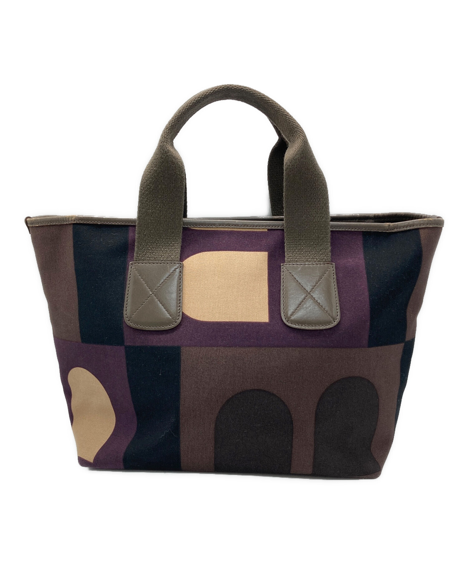 中古・古着通販】BALLY (バリー) ハンドバッグ パープル×ブラウン 