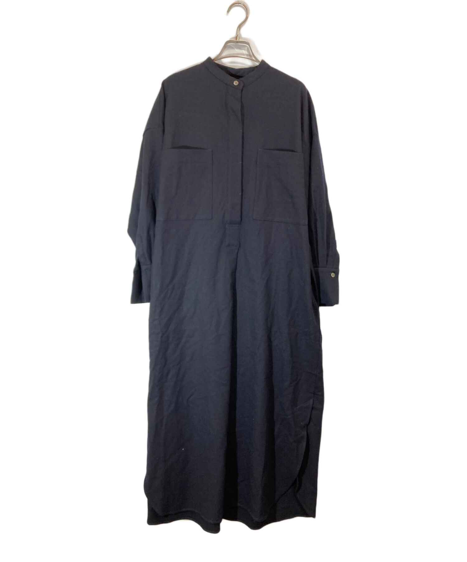 中古・古着通販】SACRA (サクラ) ウールロングシャツワンピース