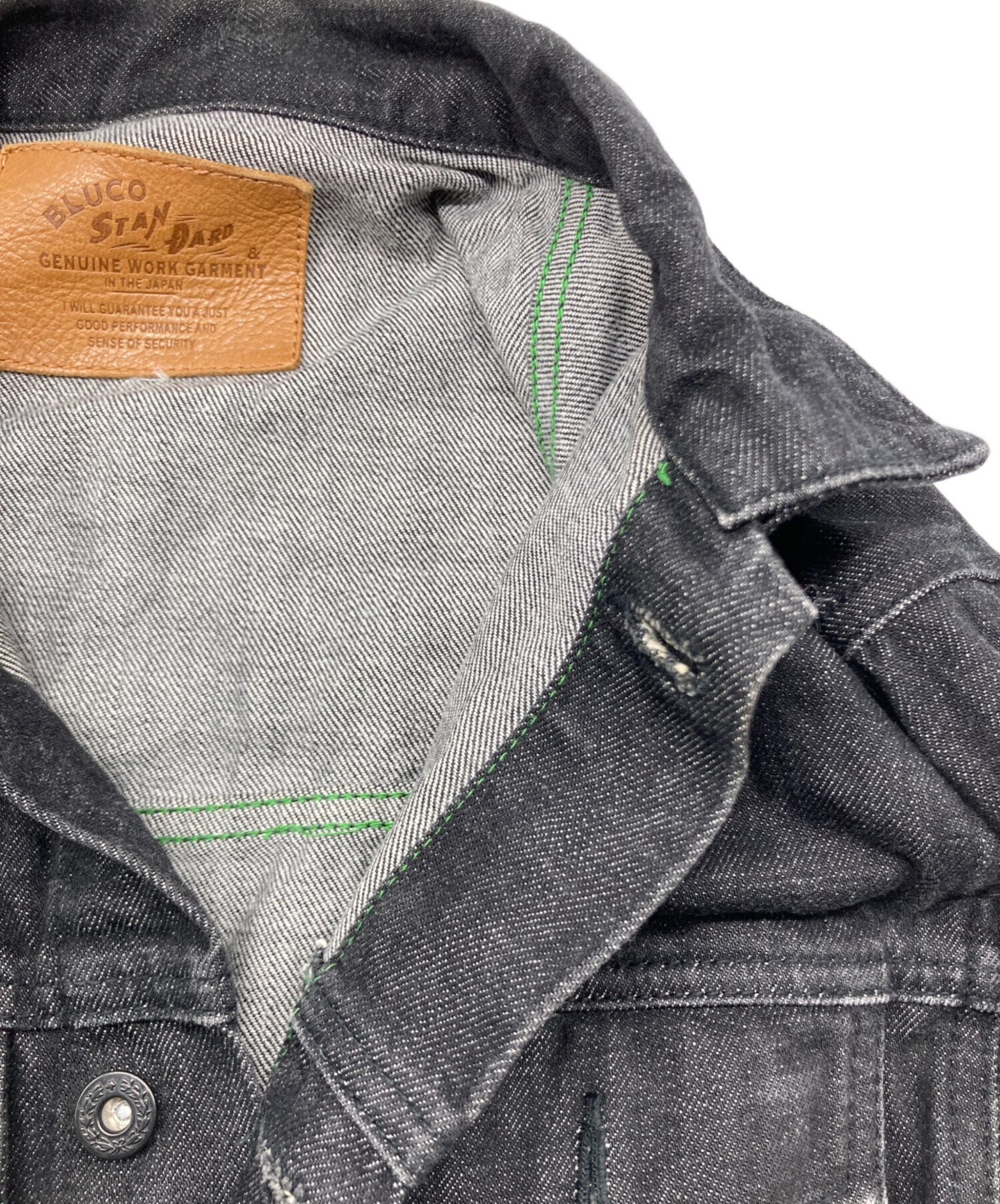 中古・古着通販】BLUCO (ブルコ) TRACKER JACKET DENIM ブラック 