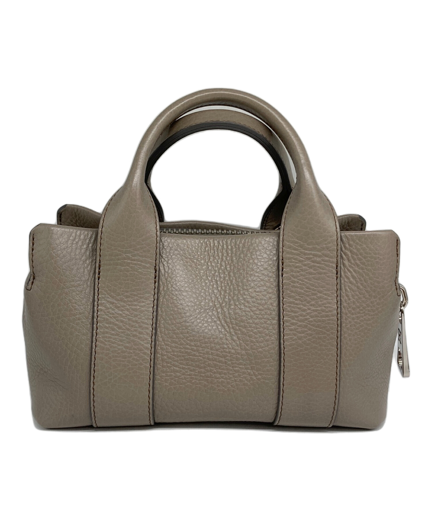 HIROFU グレーベージュ　 ハンドバッグ 中古・古着通販】HIROFU (ヒロフ) クラッシカ レザー