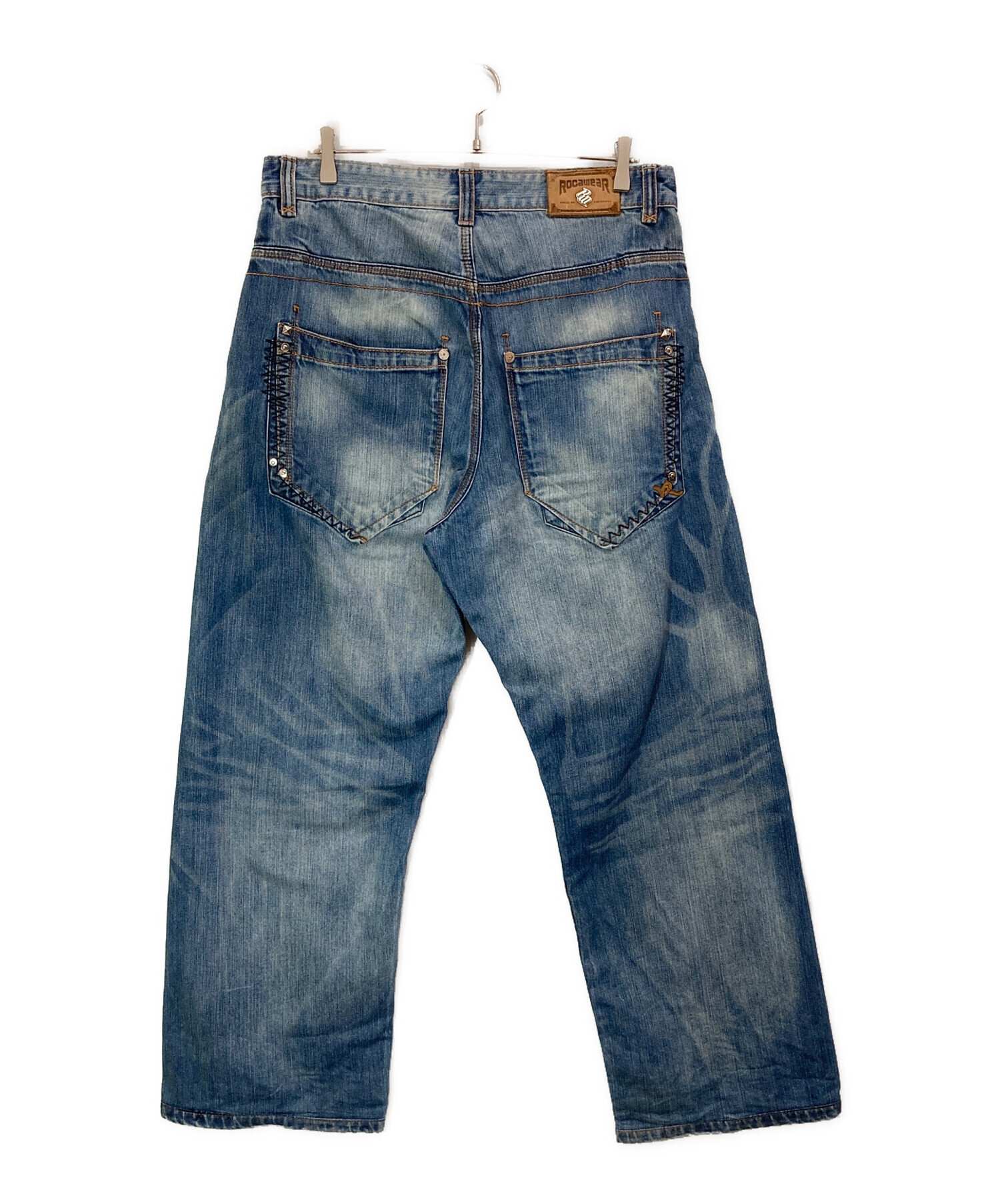 中古・古着通販】ROCA WEAR (ロカウェア) バギーデニムパンツ ブルー 