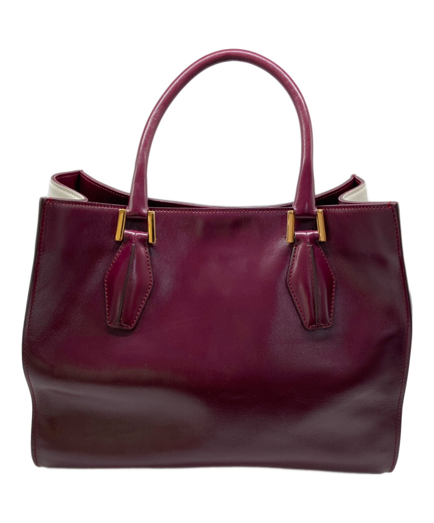 トッズTod'sスクリプトバッグ日本限定色トートバッグ中古 中古・古着通販】TOD'S (トッズ) トートバッグ ボルドー