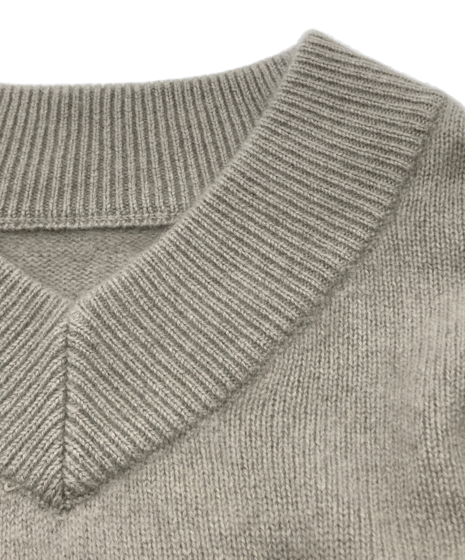 あやの24AW ノーブルYAK ヤク ワイドVネックニット サックスブルー 中古・古着通販】Noble (ノーブル) YAK/ヤク ワイドVネックニット