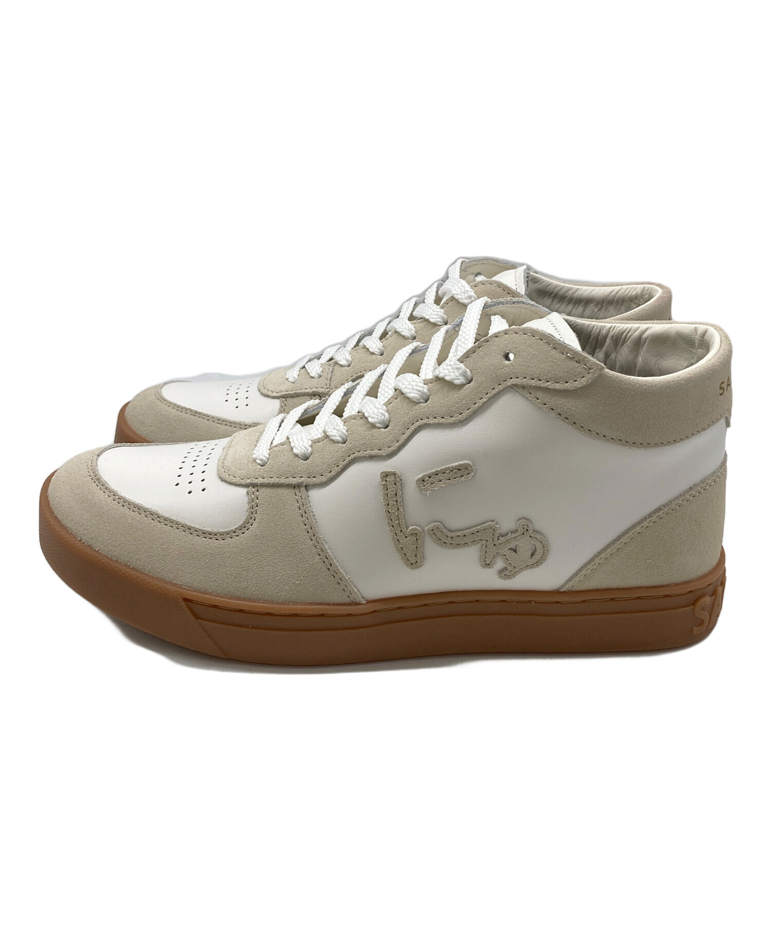 新品未使用 via SANGACIO サンガッチョ SG8 スニーカー 中古・古着通販】SANGACIO (サンガッチョ) SG MID WHITE ホワイト